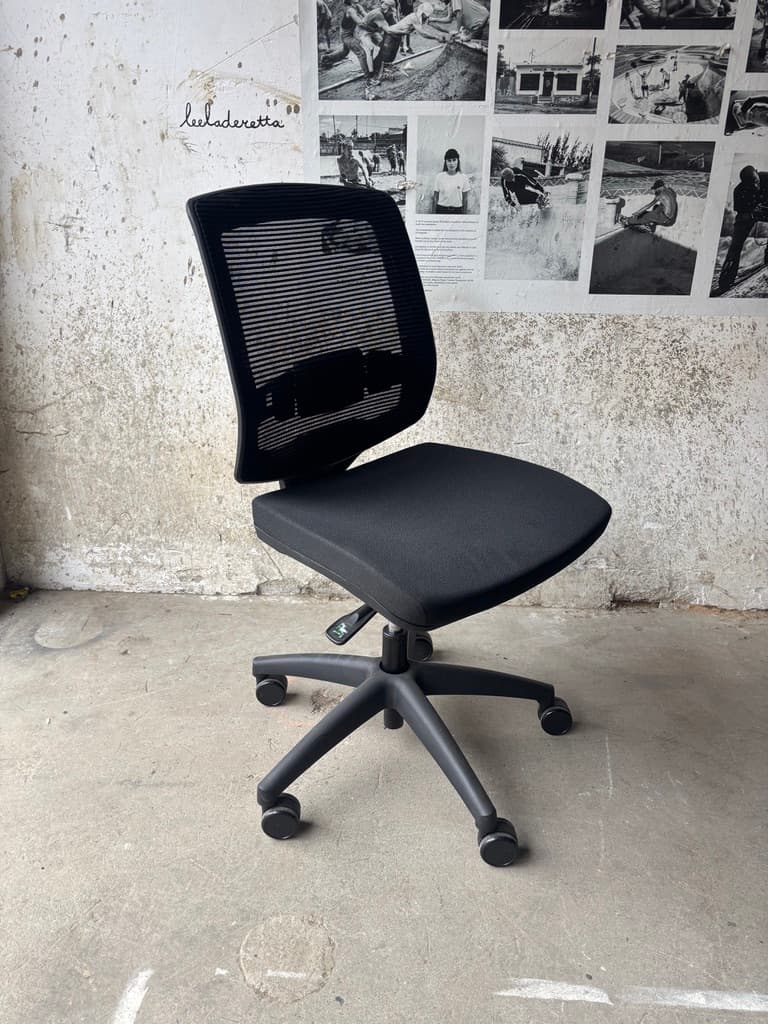 Linea New Malice 01 Ergonomic Black Office Chair without armrest-0