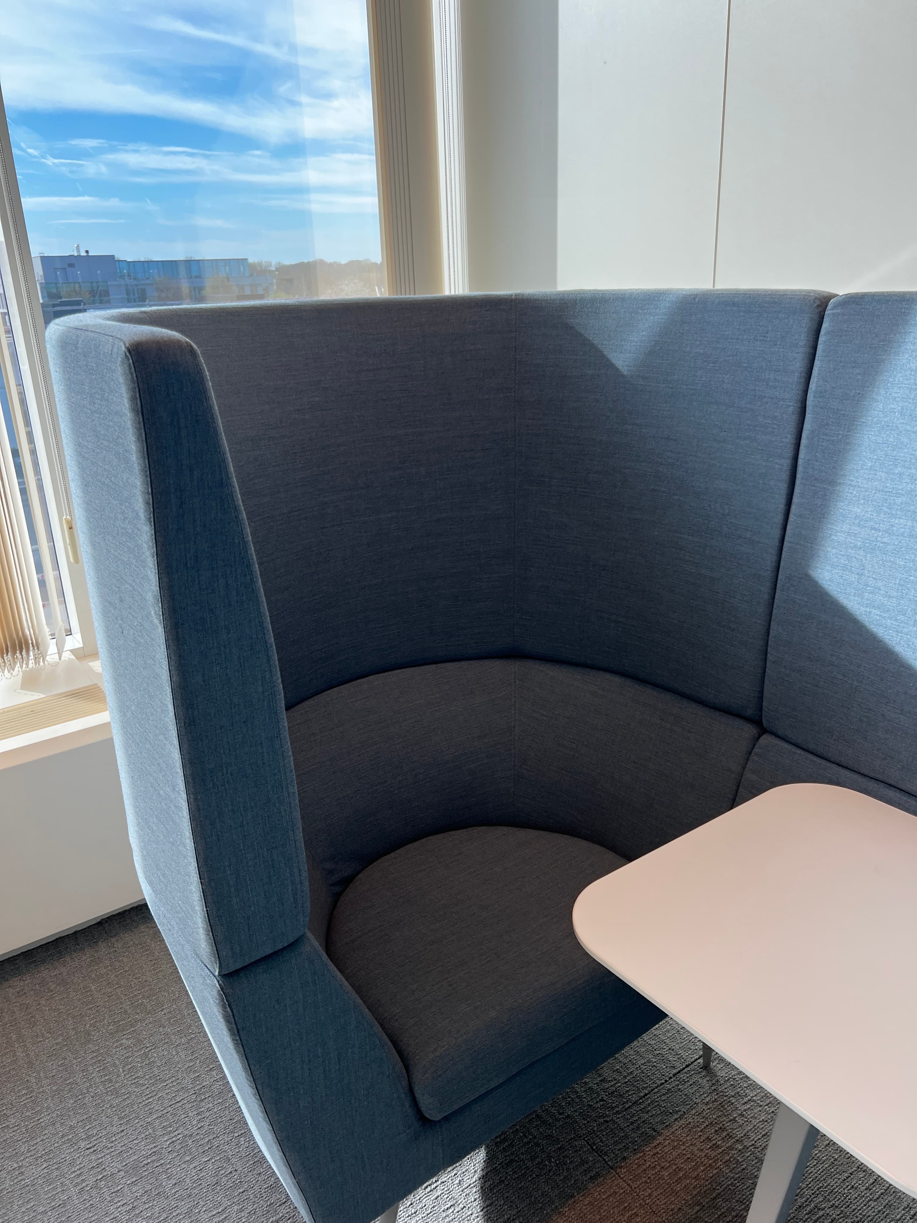 Orangebox Canapé/alcôve en tissu bleu-1