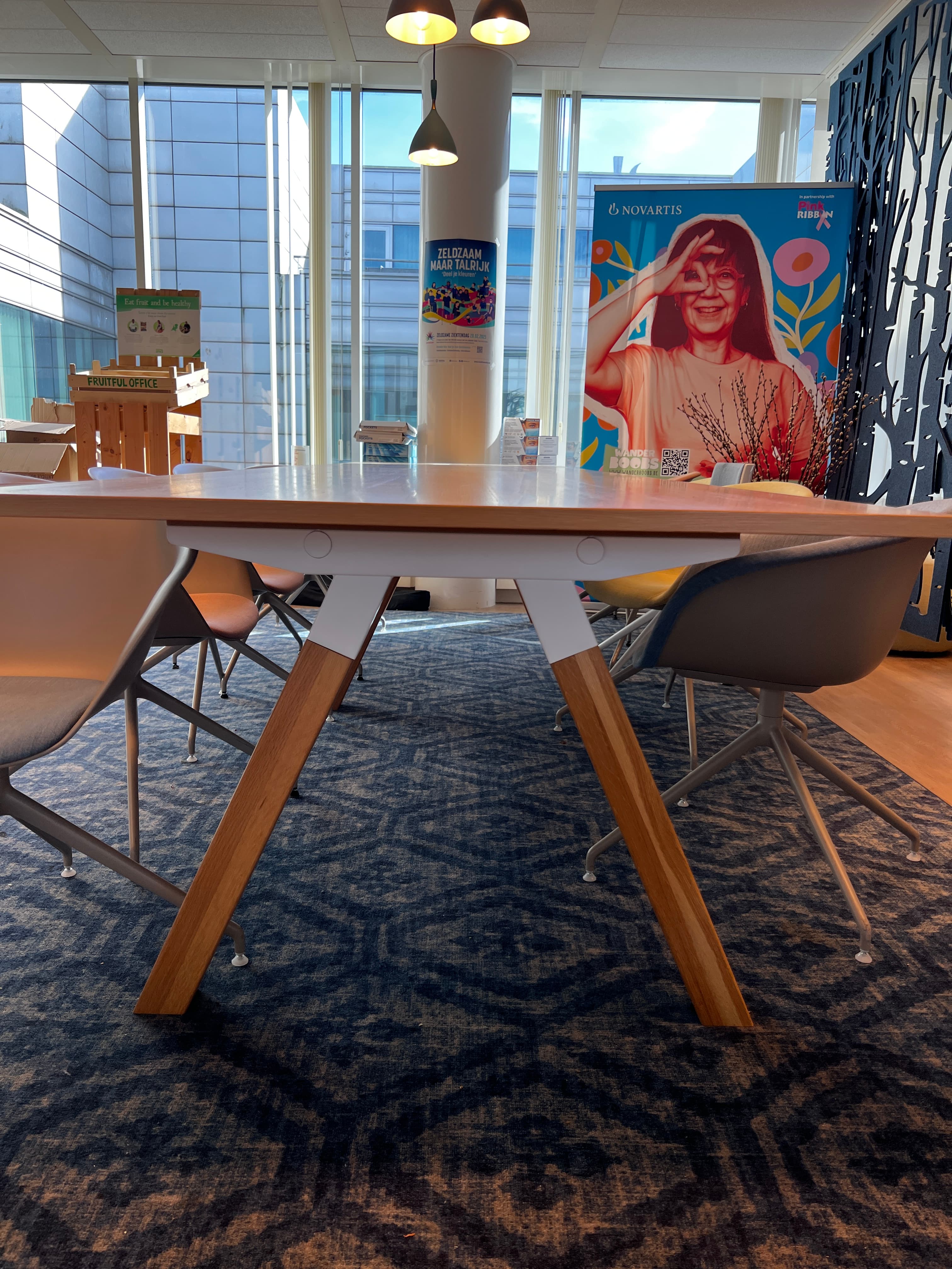 400cm Tan Oak Wood Table-2