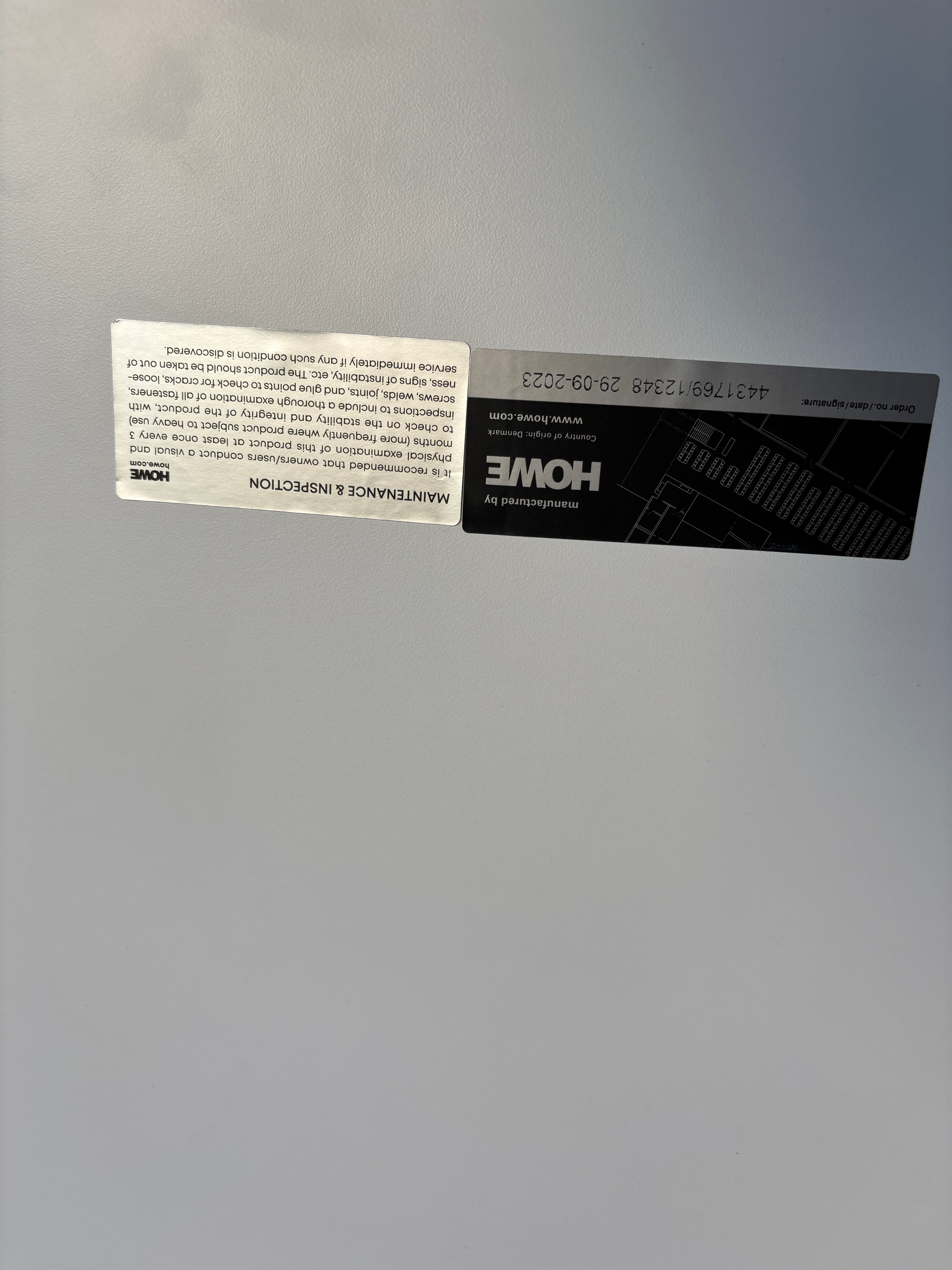 Howe 180cm minimalist Desk with metal legs and white top-7