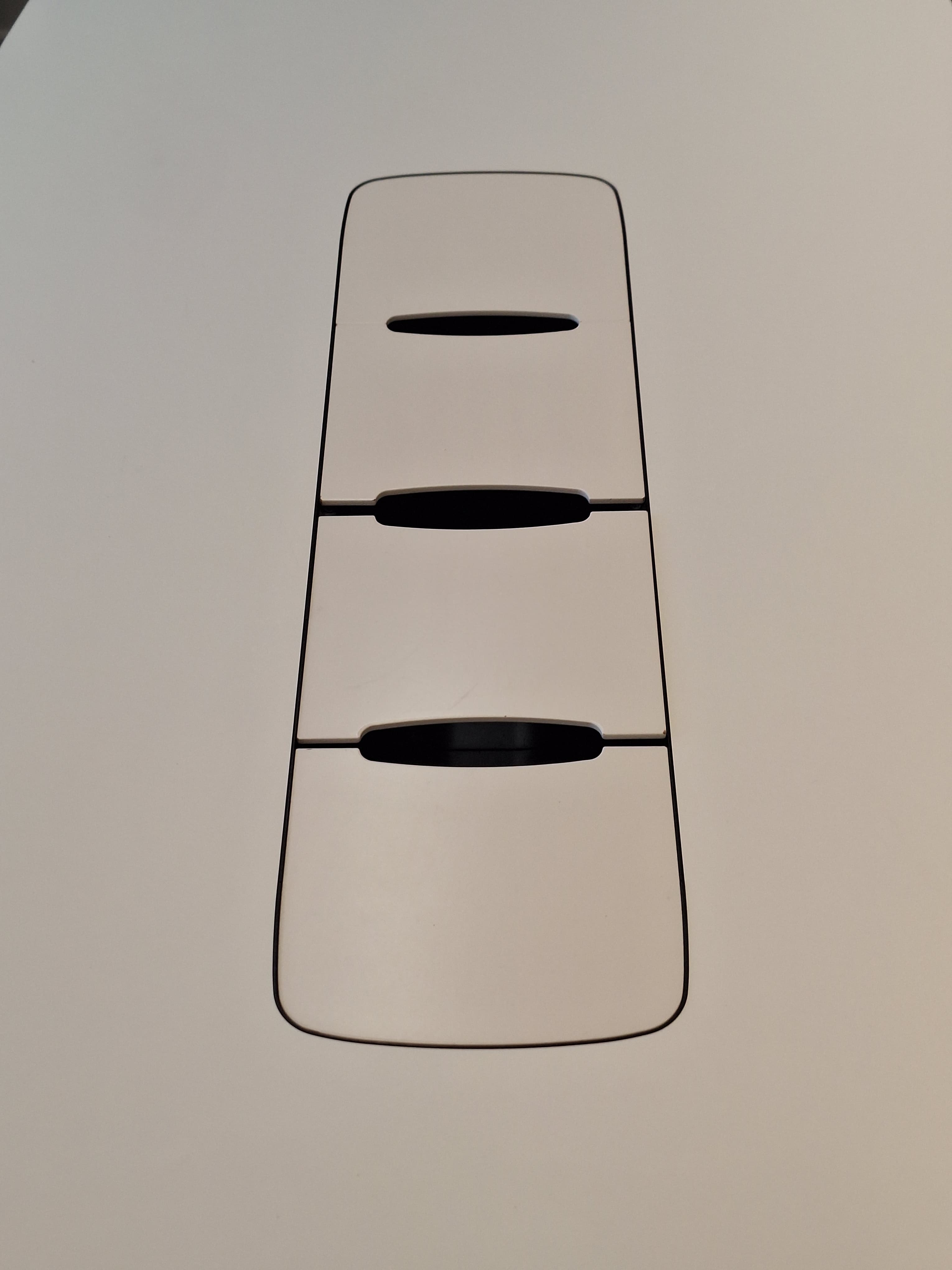 Table de réunion ovale blanche EFG HideTech 215 cm avec accès au plateau-3