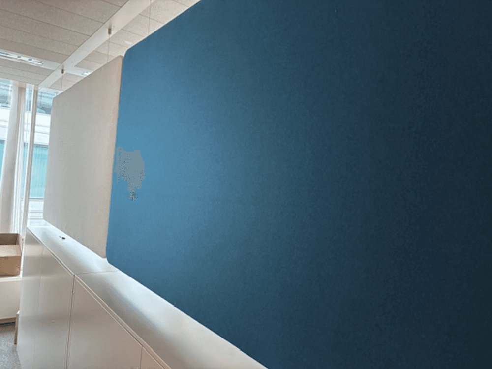 Ceiling Blue Fabric Acoustic Panel-2