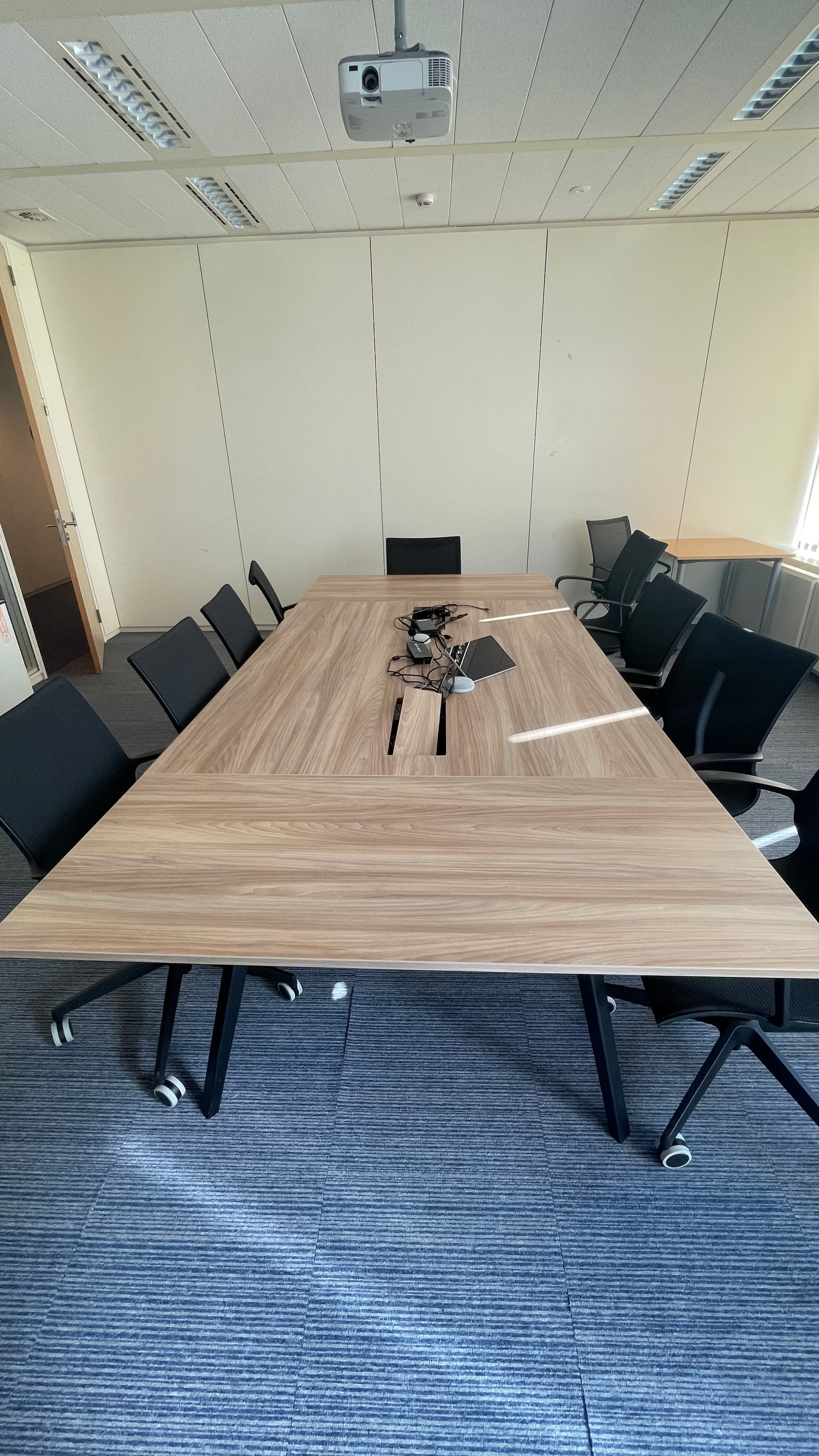 300cm Light Brown Wood Meeting Table-3