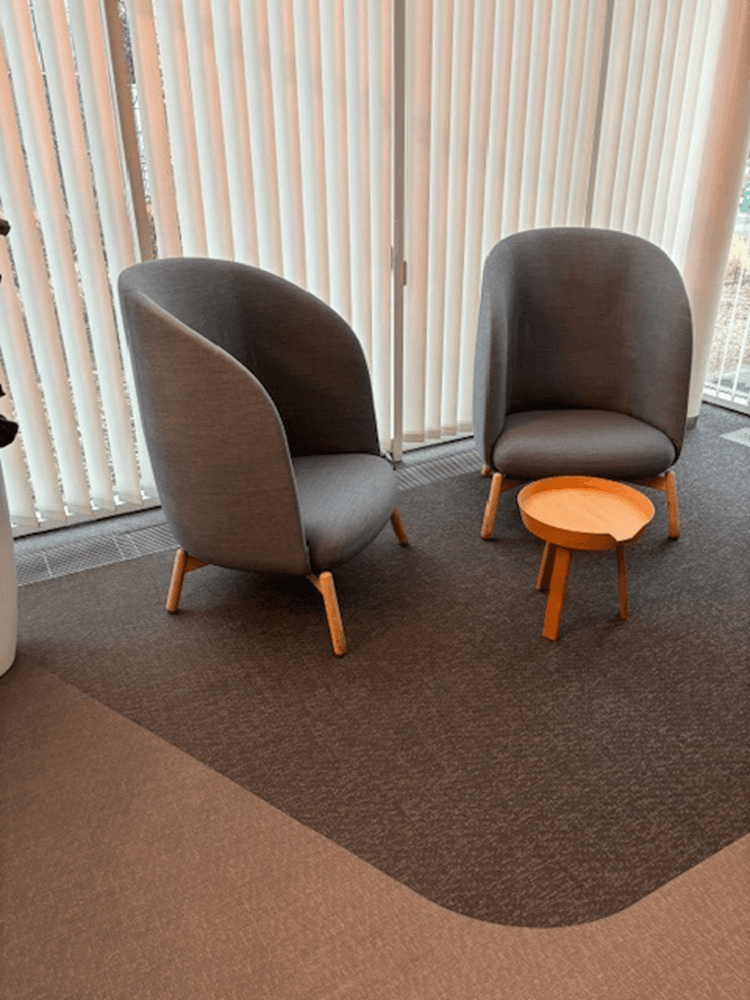 + Fauteuil en tissu bleu-gris Halle