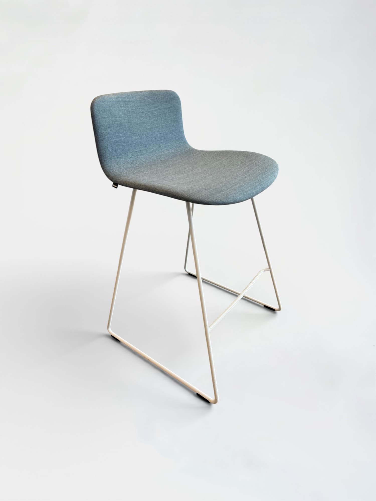 Chaise haute Martela en tissu gris