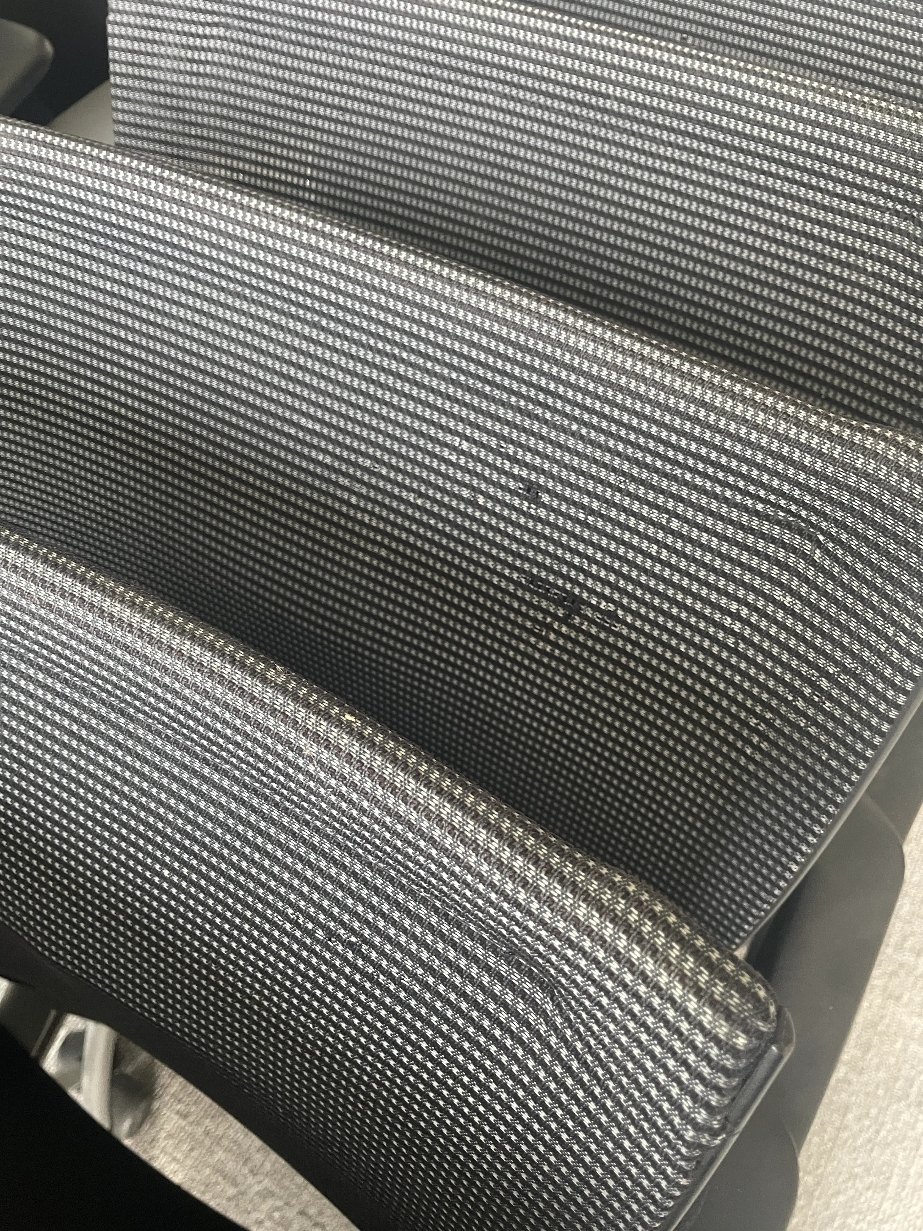 Chaise de bureau Haworth en tissu noir et gris-5