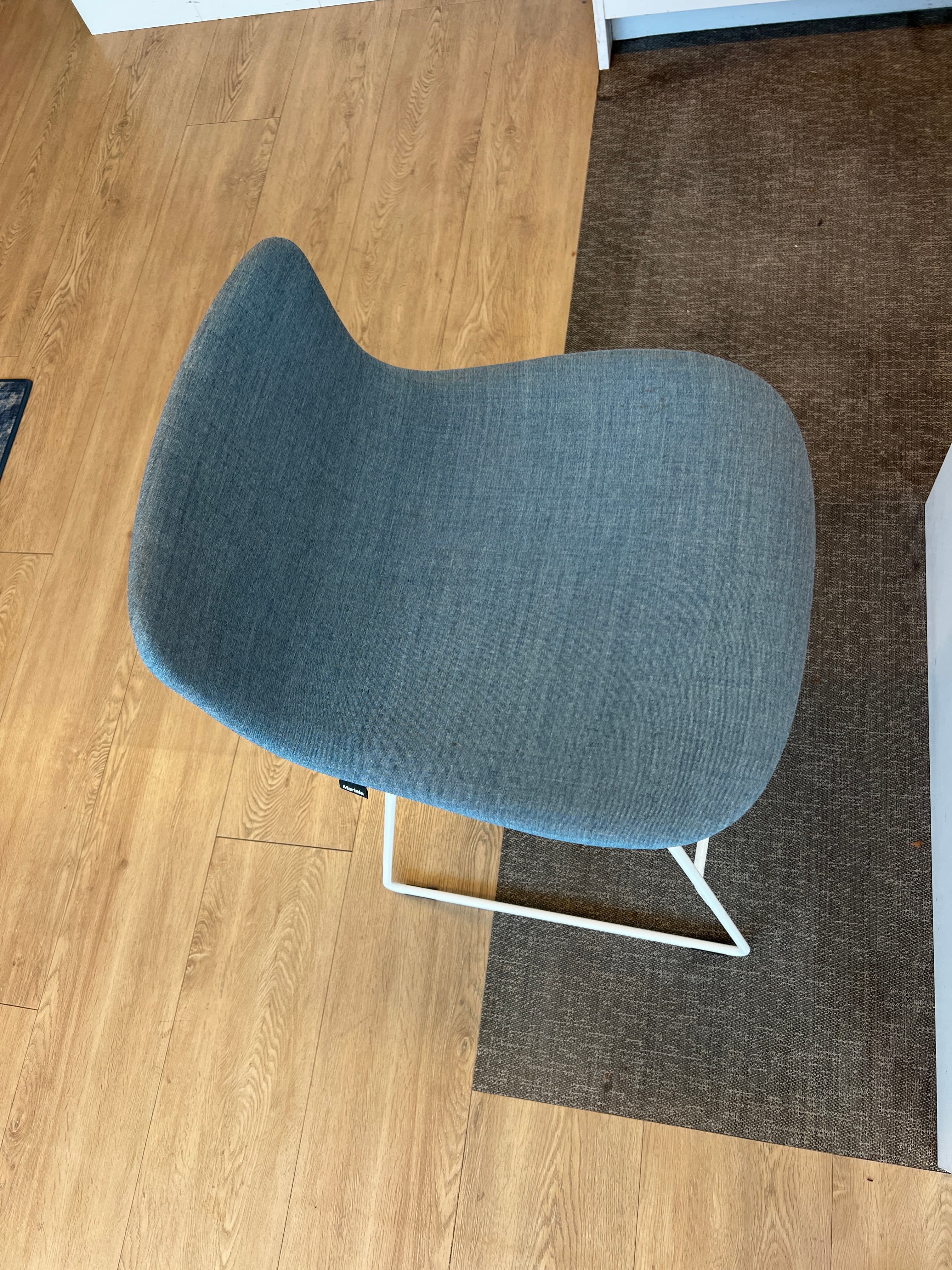 Chaise haute Martela en tissu gris-2