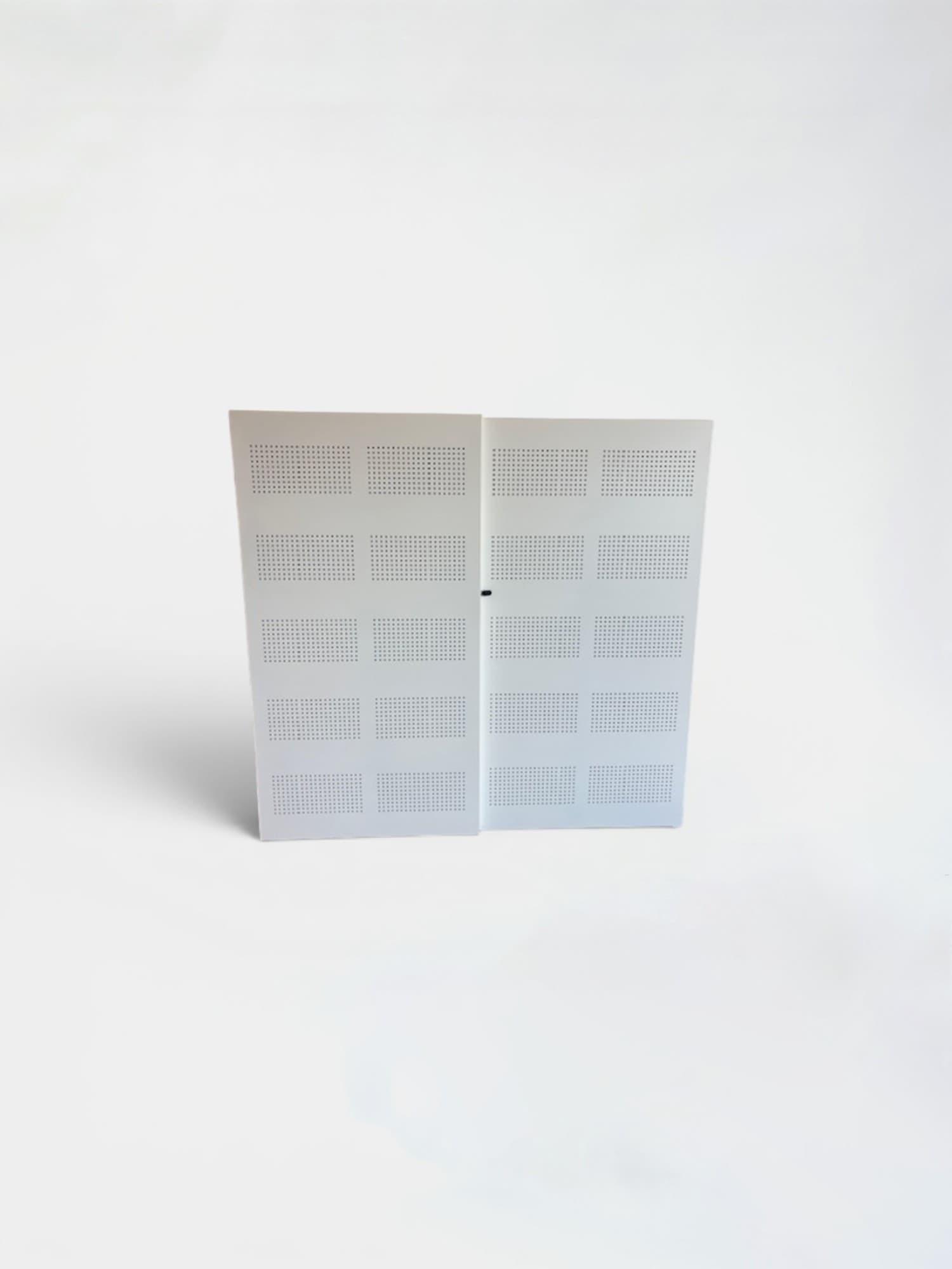 192cm Large White Metal Storage With Sliding Door-0