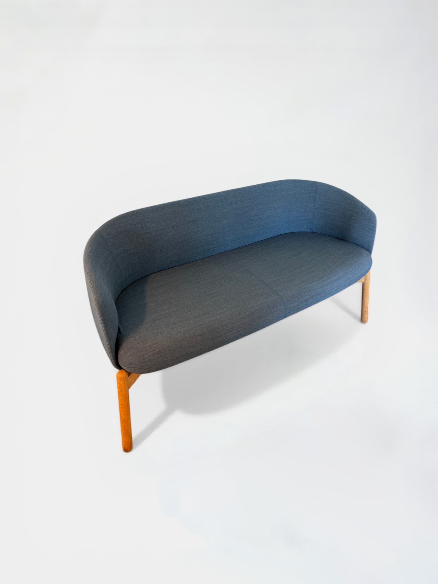 + Fauteuil / Canapé Halle en tissu bleu-0