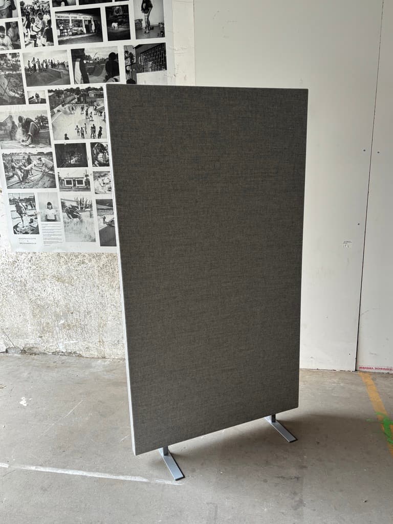 Panneau acoustique en tissu gris de 160 cm-3