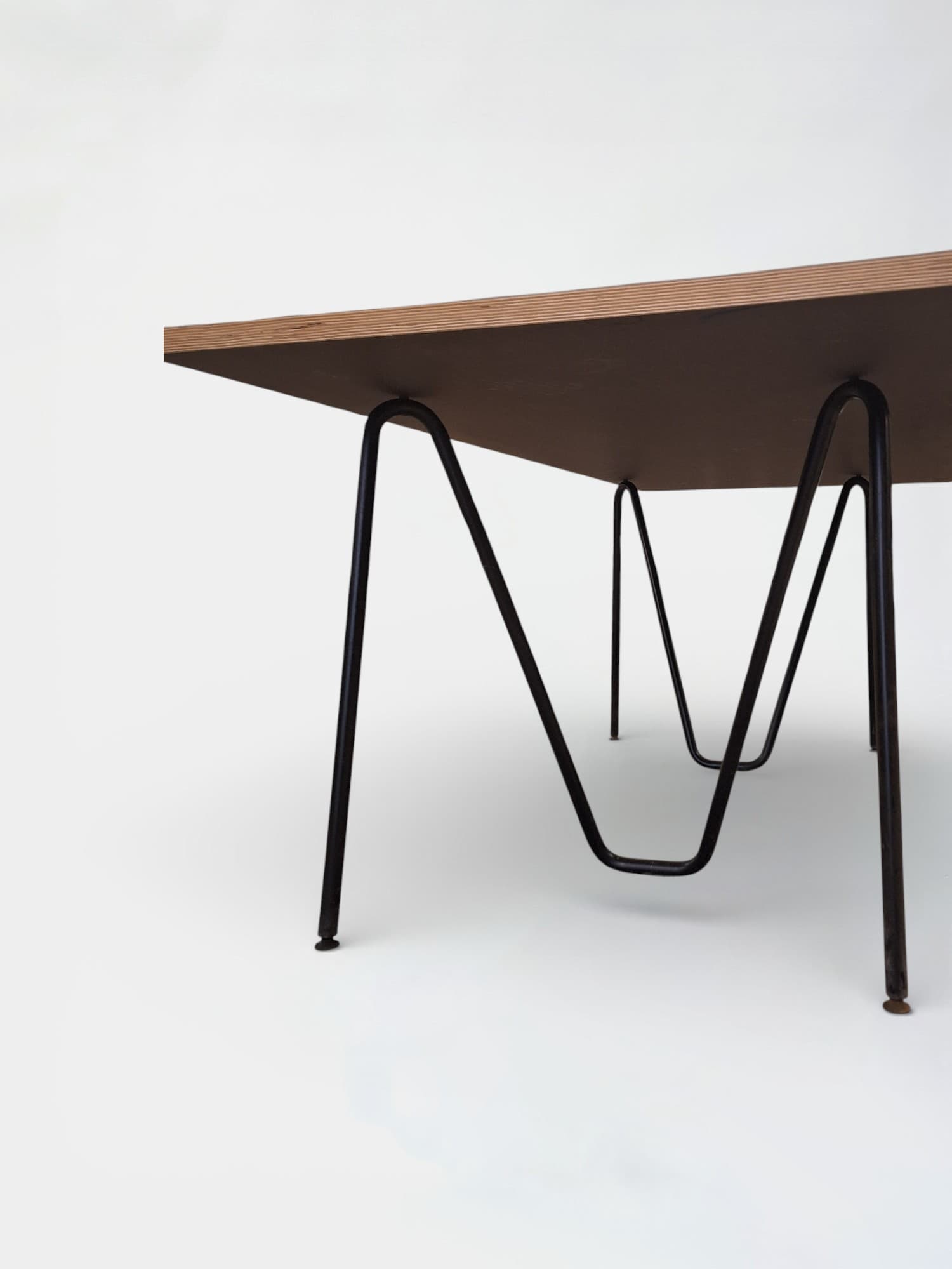 Blue-gray 160cm table in multiplex top -1