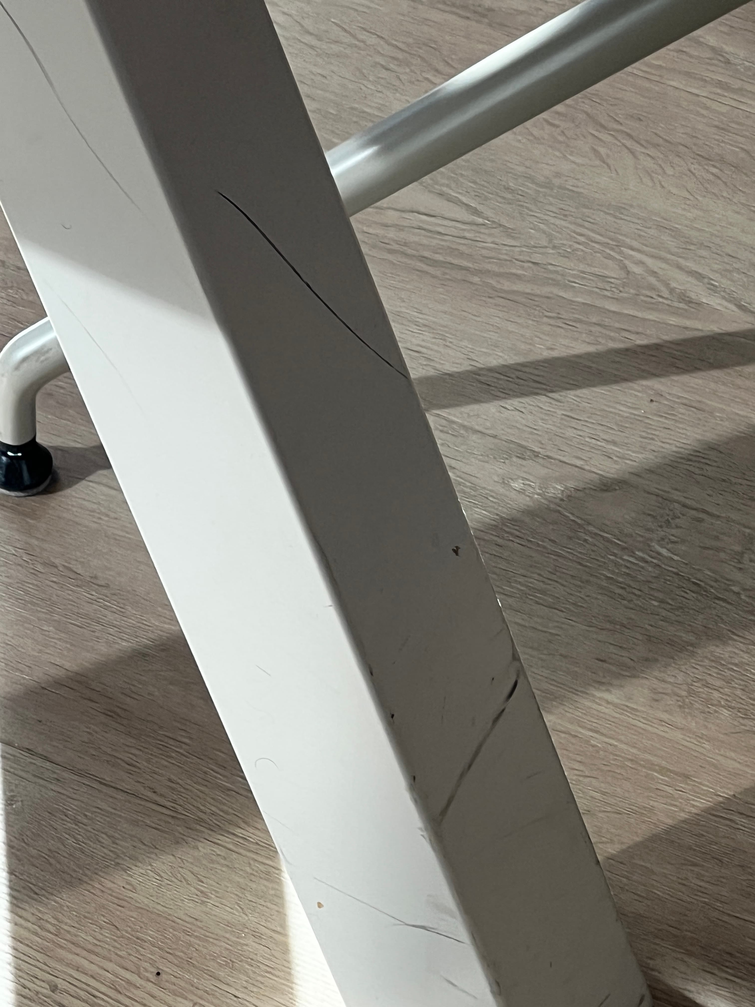 Ronde vergadertafel van wit hout, 120 cm-2