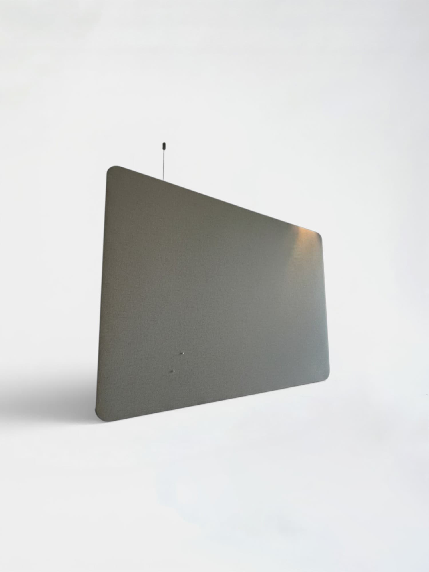 Akoestisch paneel van grijze stof-0