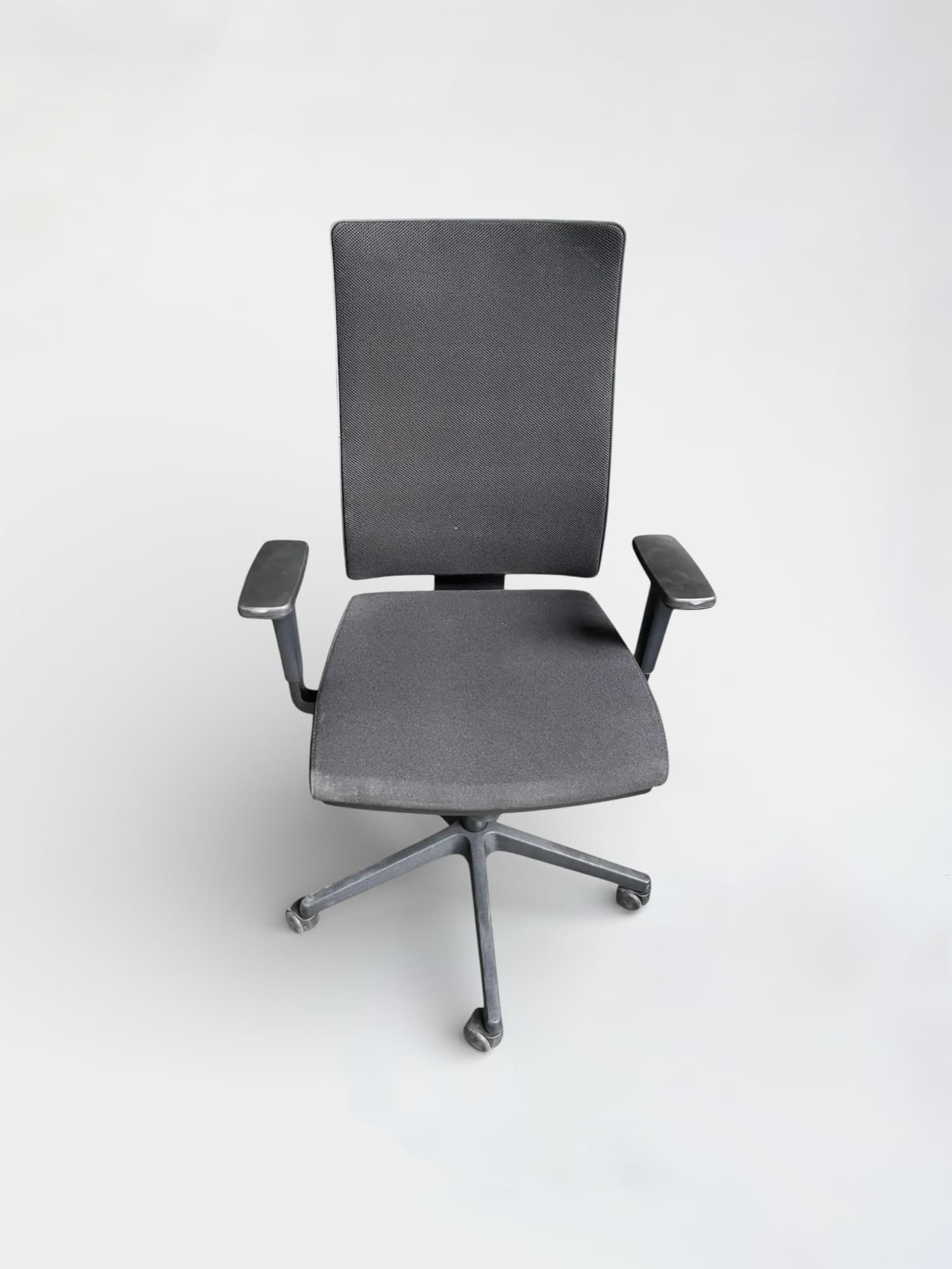 Sitland Siège de bureau noir avec dossier en maille-0