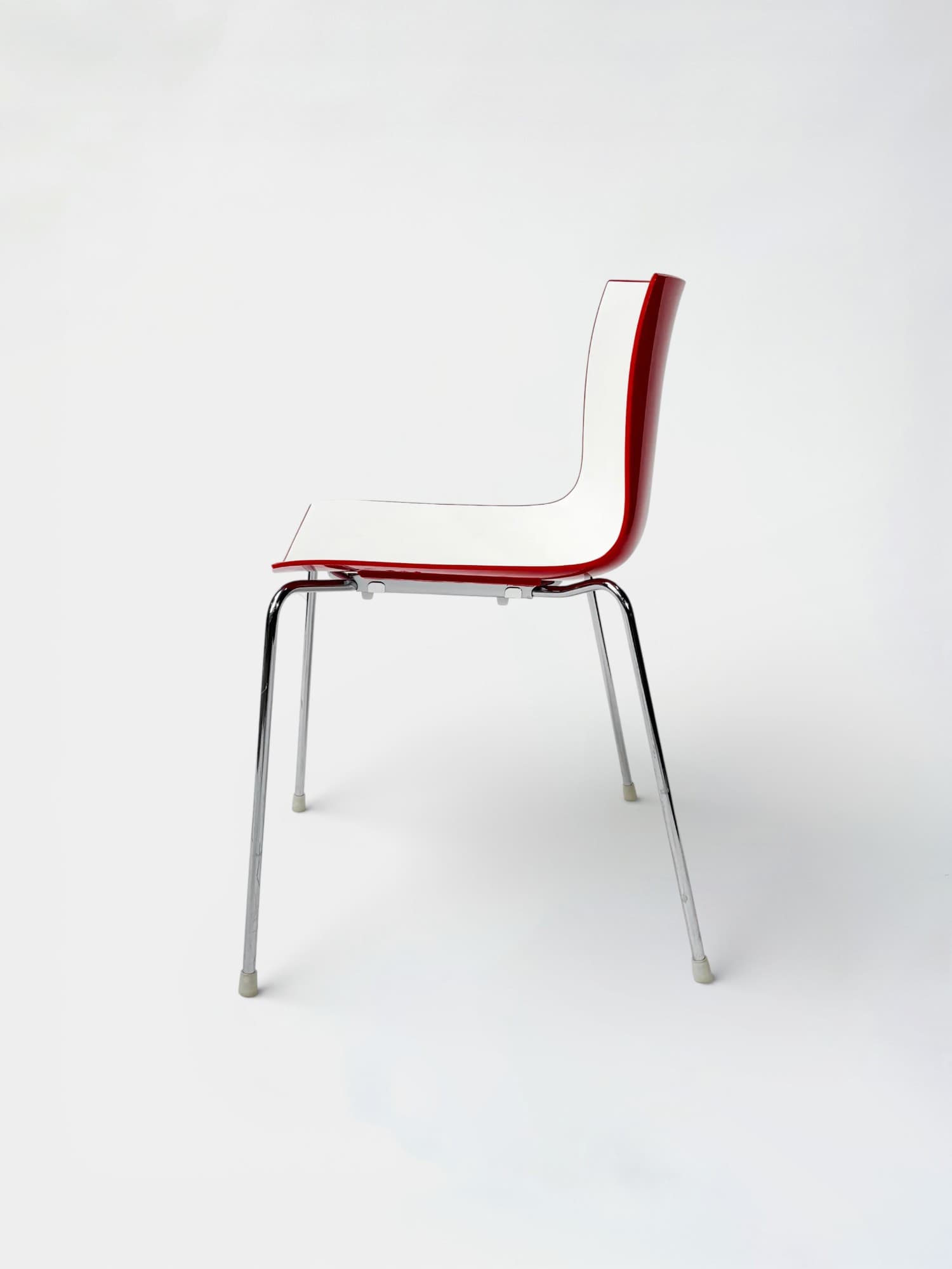 ARPER Rood Wit kunststof stoel-3