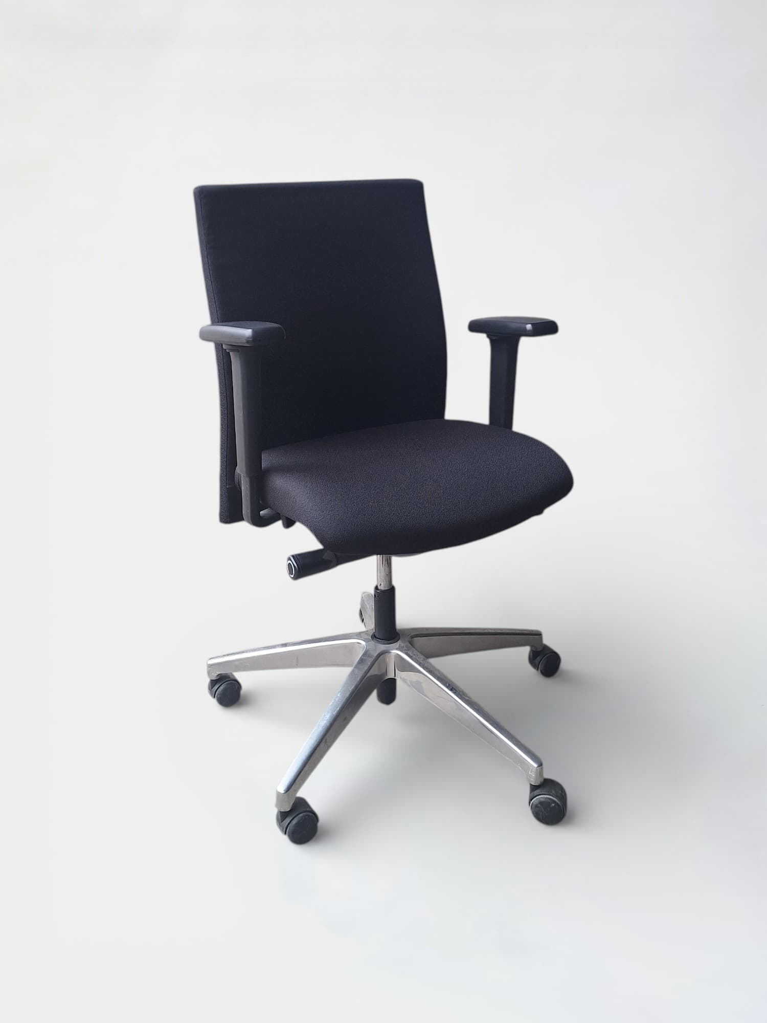 Intersthul Chaise de bureau sur roulettes NOIRE réglable-0