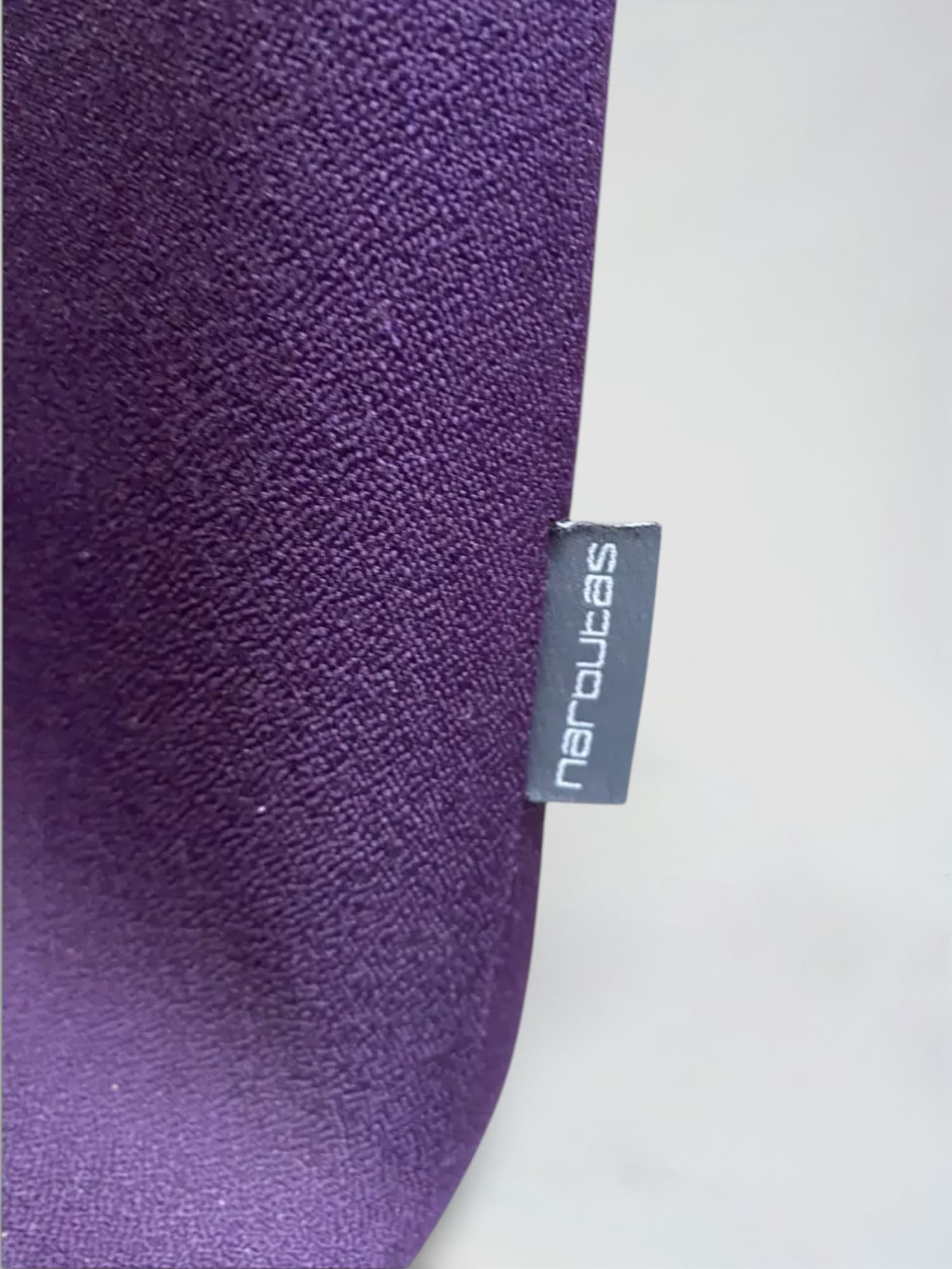 Narbutas Moon stackable purple chair on steel legs-4