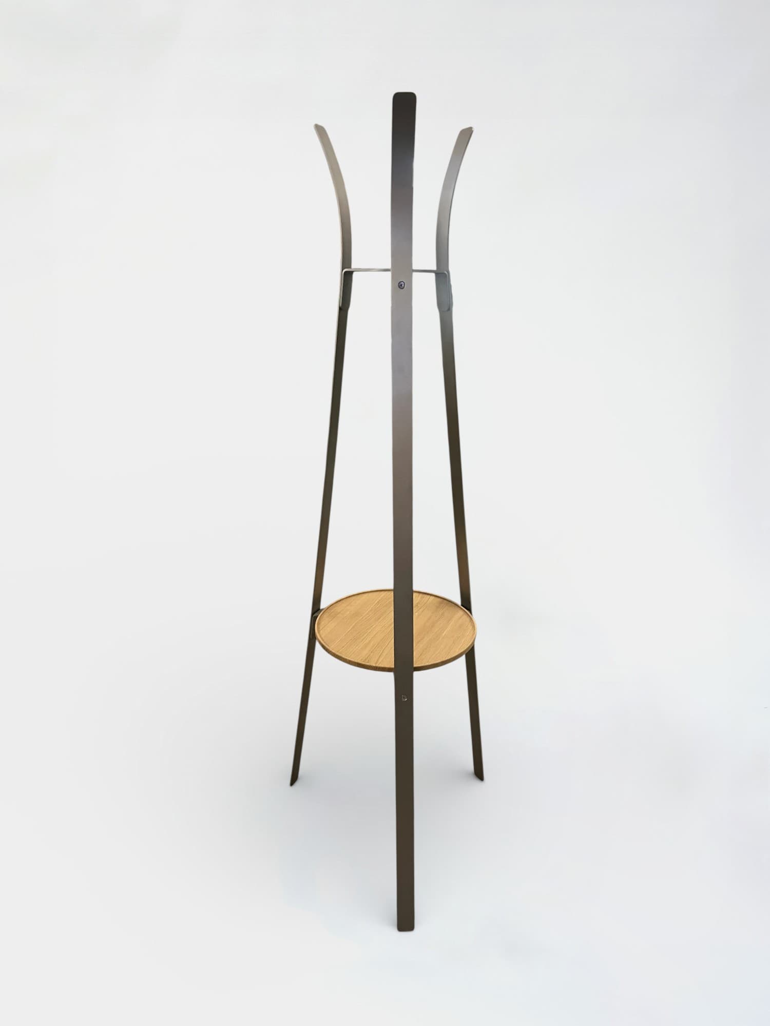 Porte-manteau CRUSO en métal brossé avec porte-clés-1