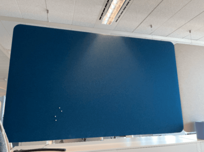 Ceiling Blue Fabric Acoustic Panel-1