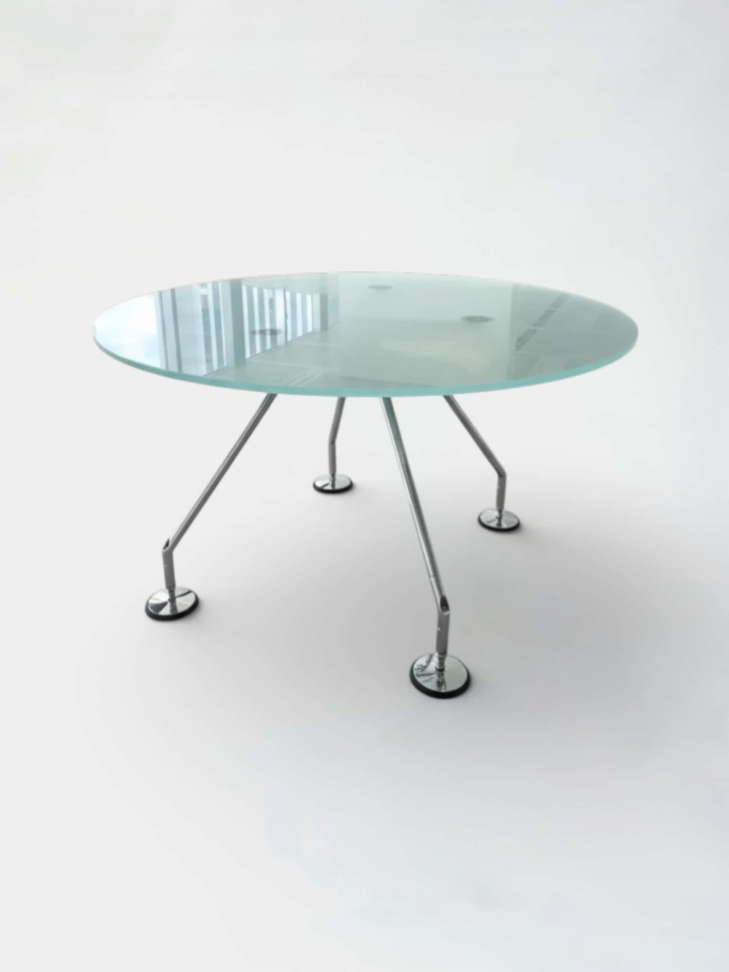 Vitra NORMAN FOSTER 1935 'Nomos' Table for Tecno 1986 - 120cm opaque glass product image