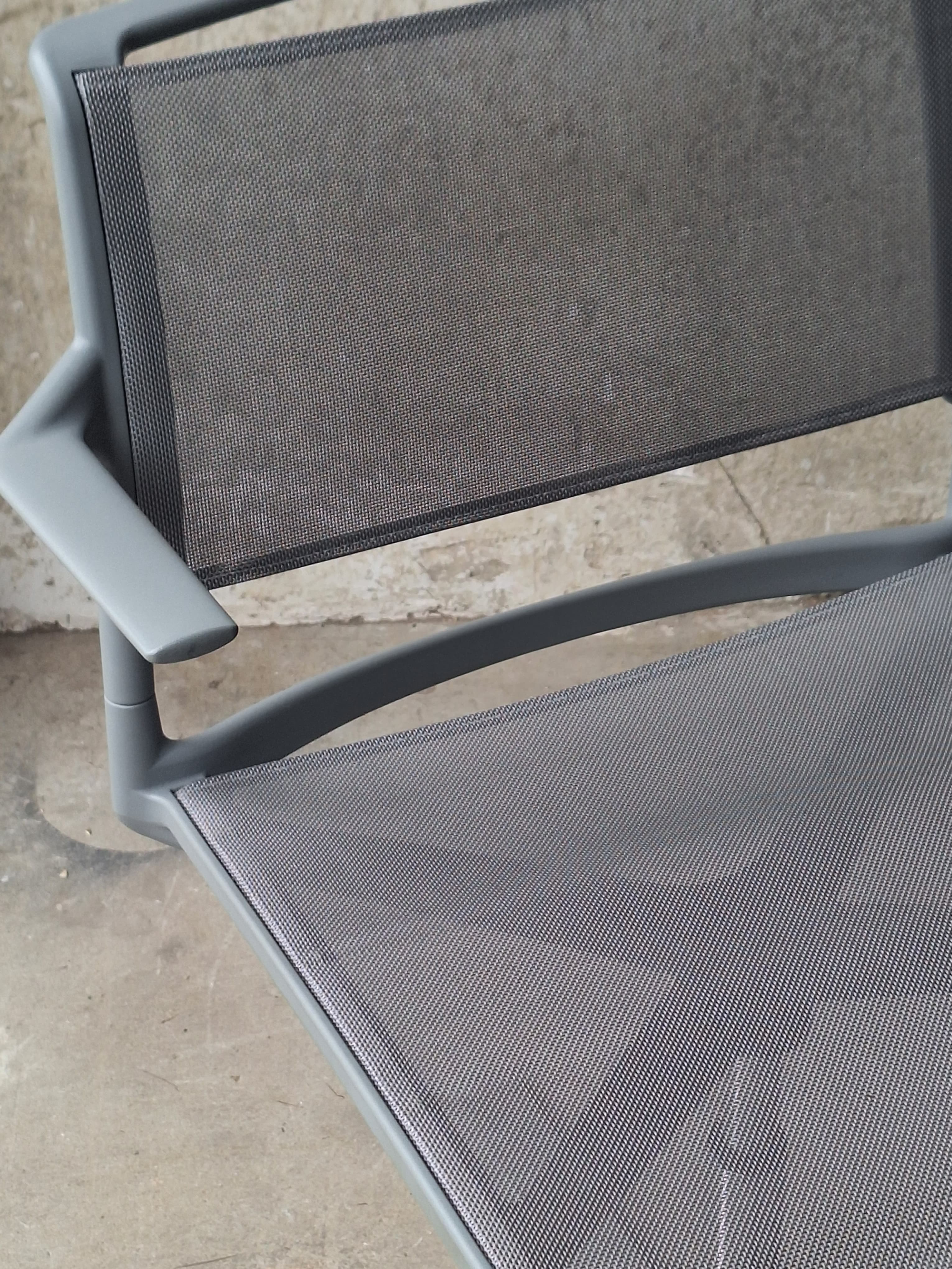 Wilkhahn Gray Mesh meeting Chair with Swivel Base