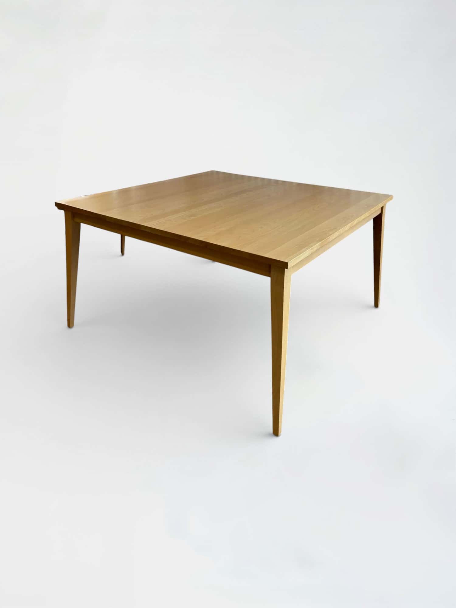 140cm Tan Wood Square Table product image