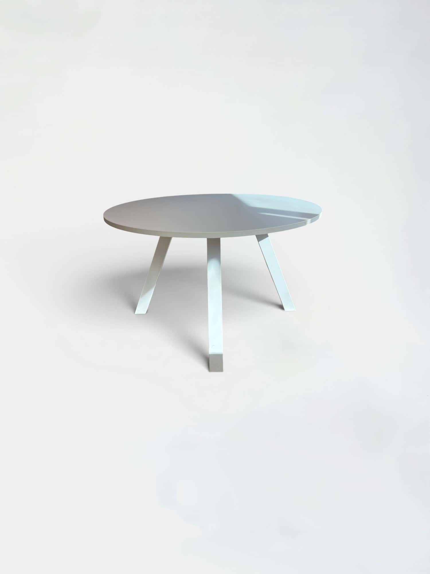 120cm White Wood Meeting Round Table product image