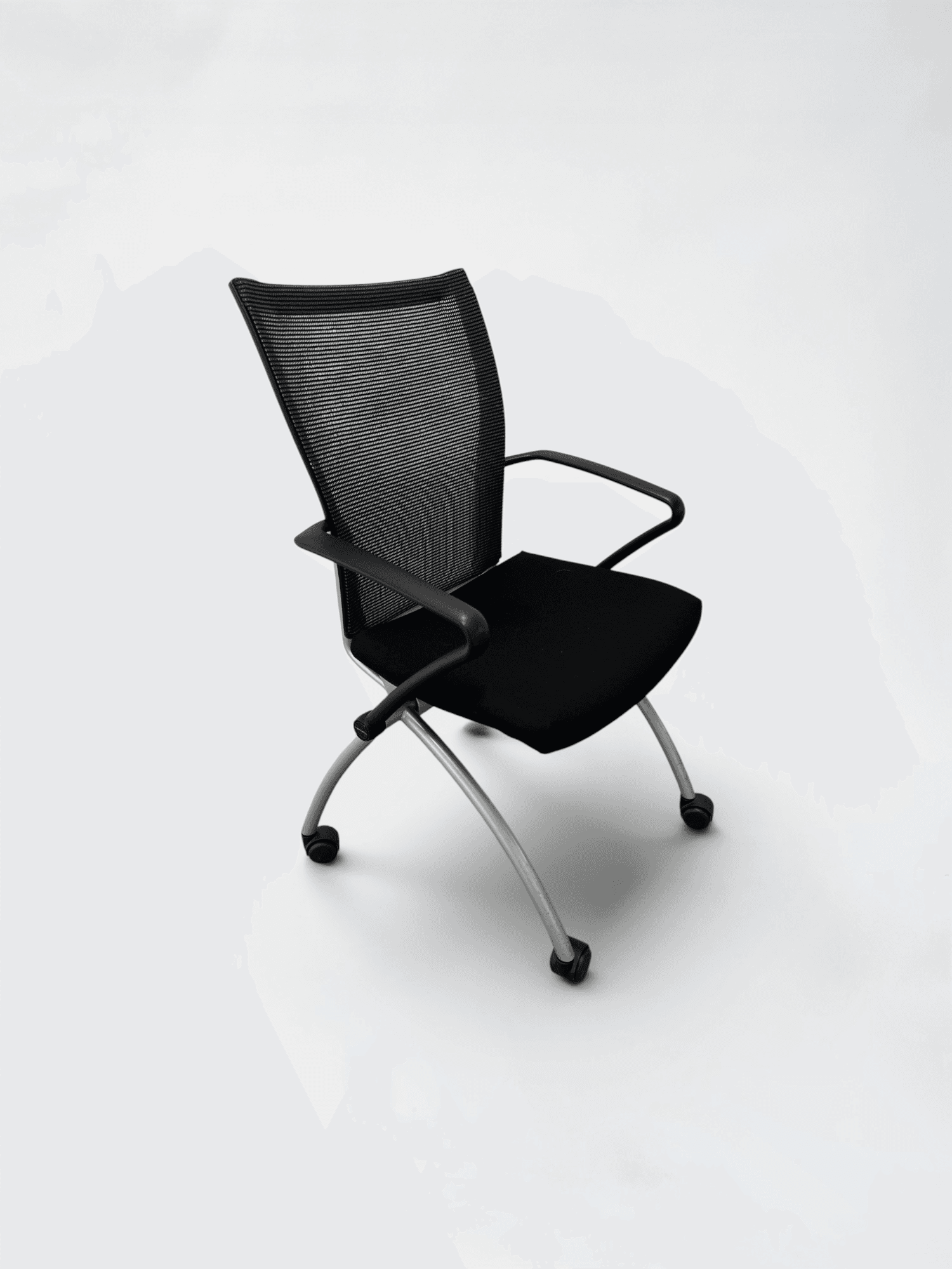 Chaise de bureau Haworth en tissu noir et gris