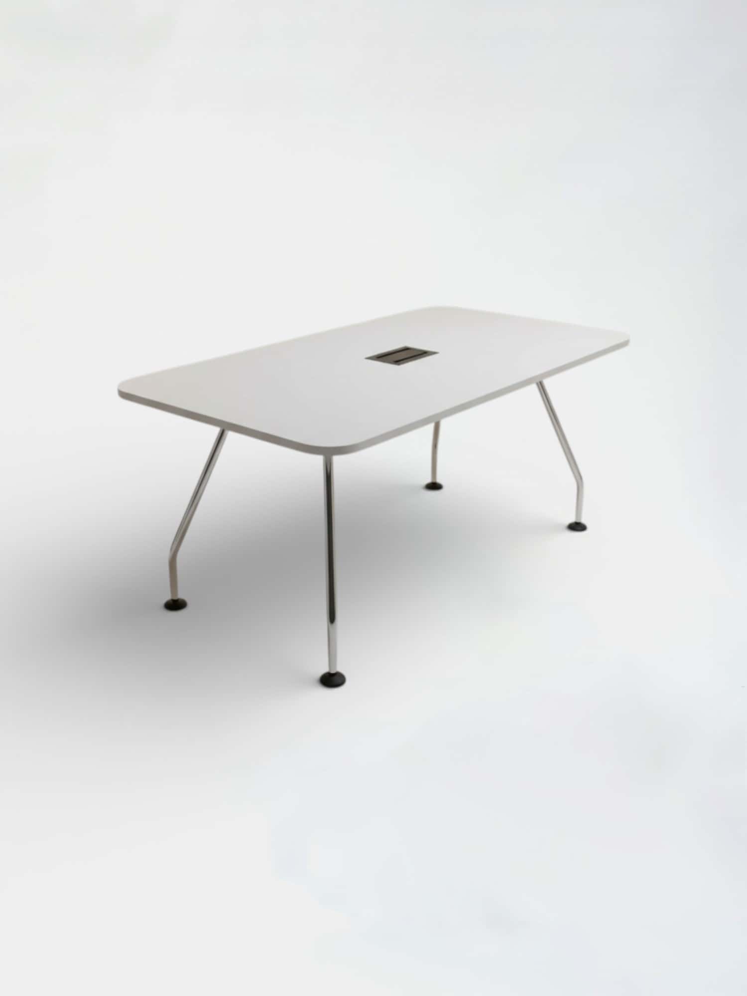 Vitra Ad Hoc 160cm White table with top access by Antonio Citterio product image