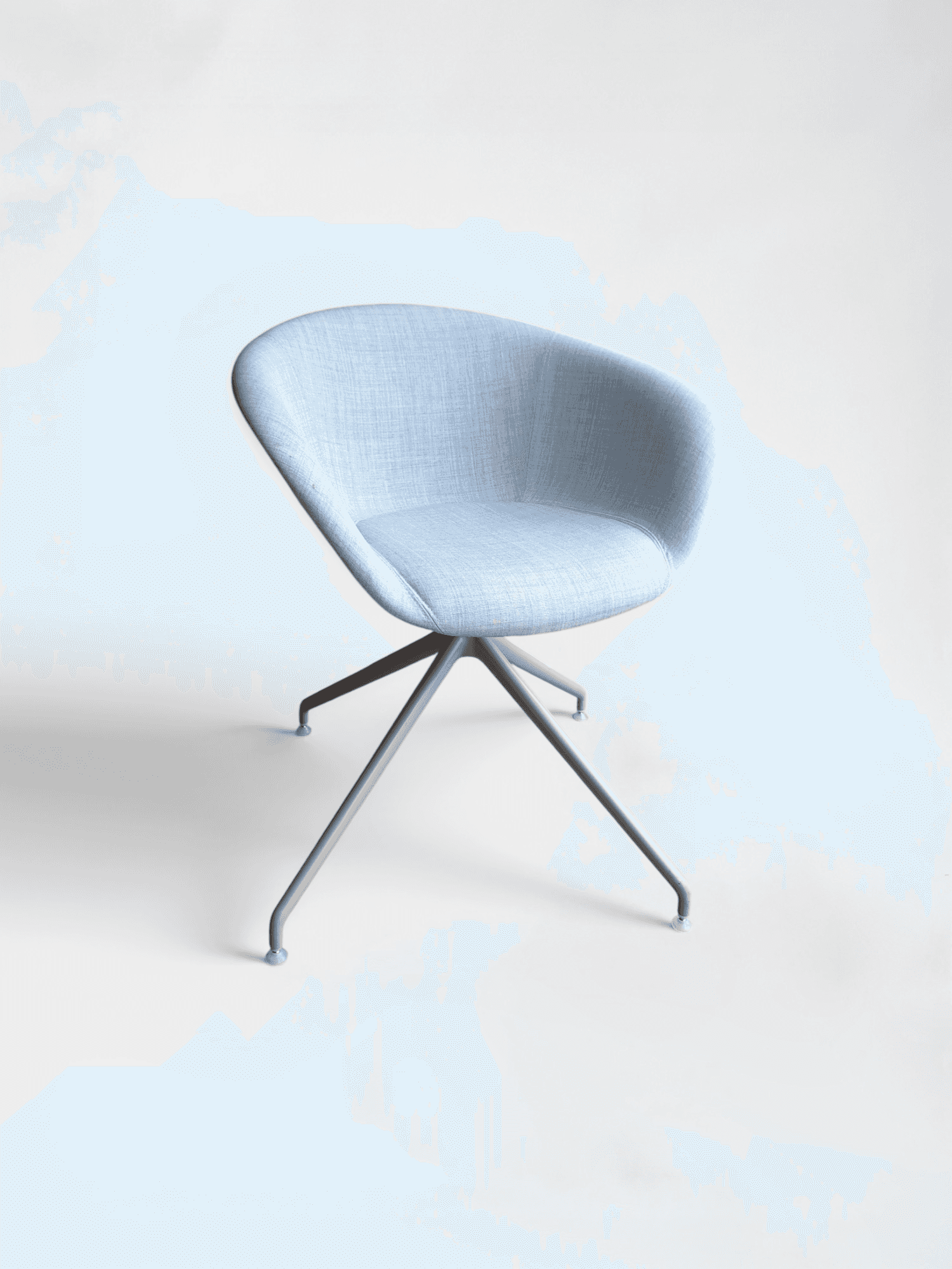 Arper Bleu/Gray Fabric Armchair product image