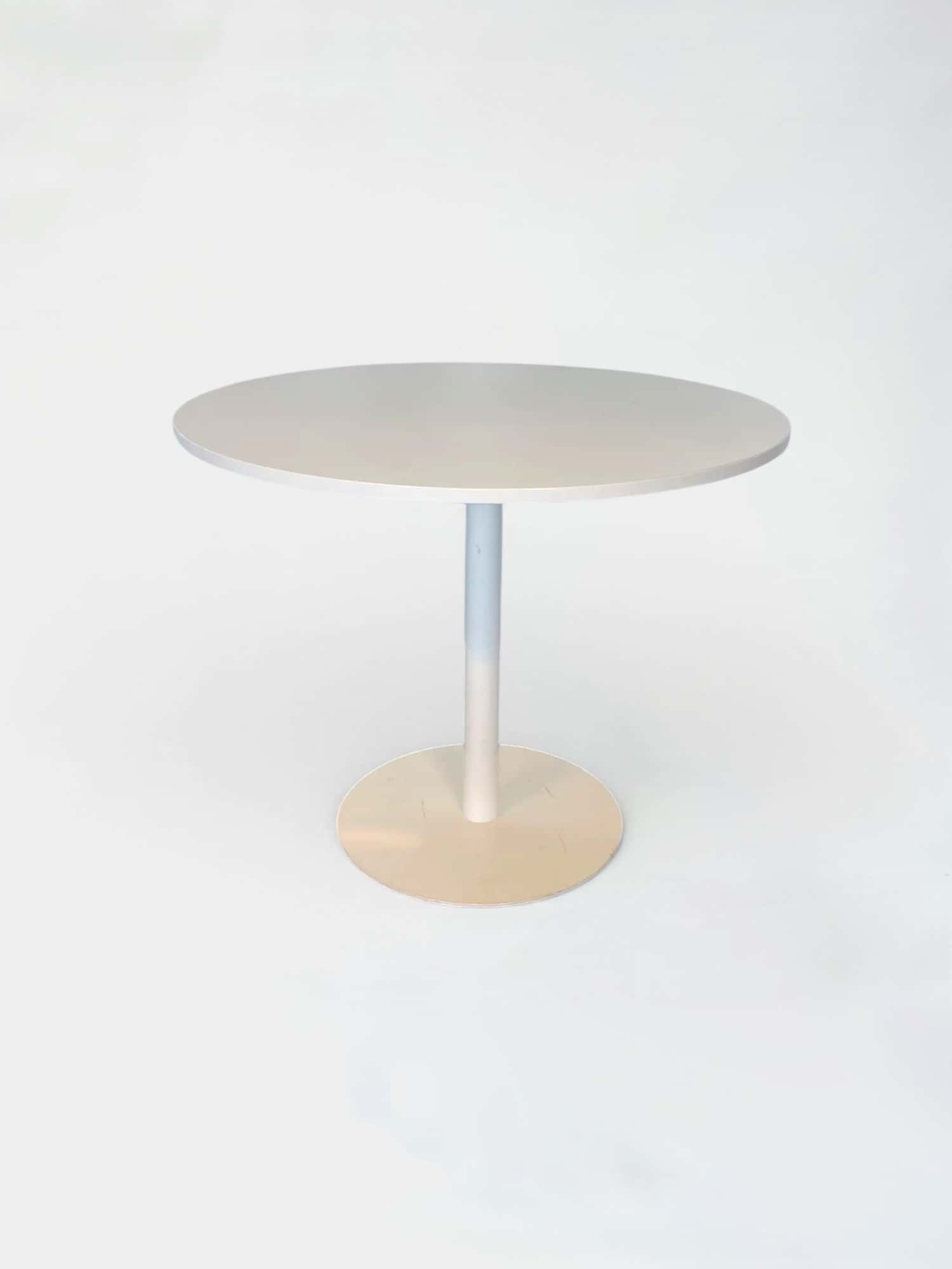 Eneadesign 90cm White Melamine Round Table product image
