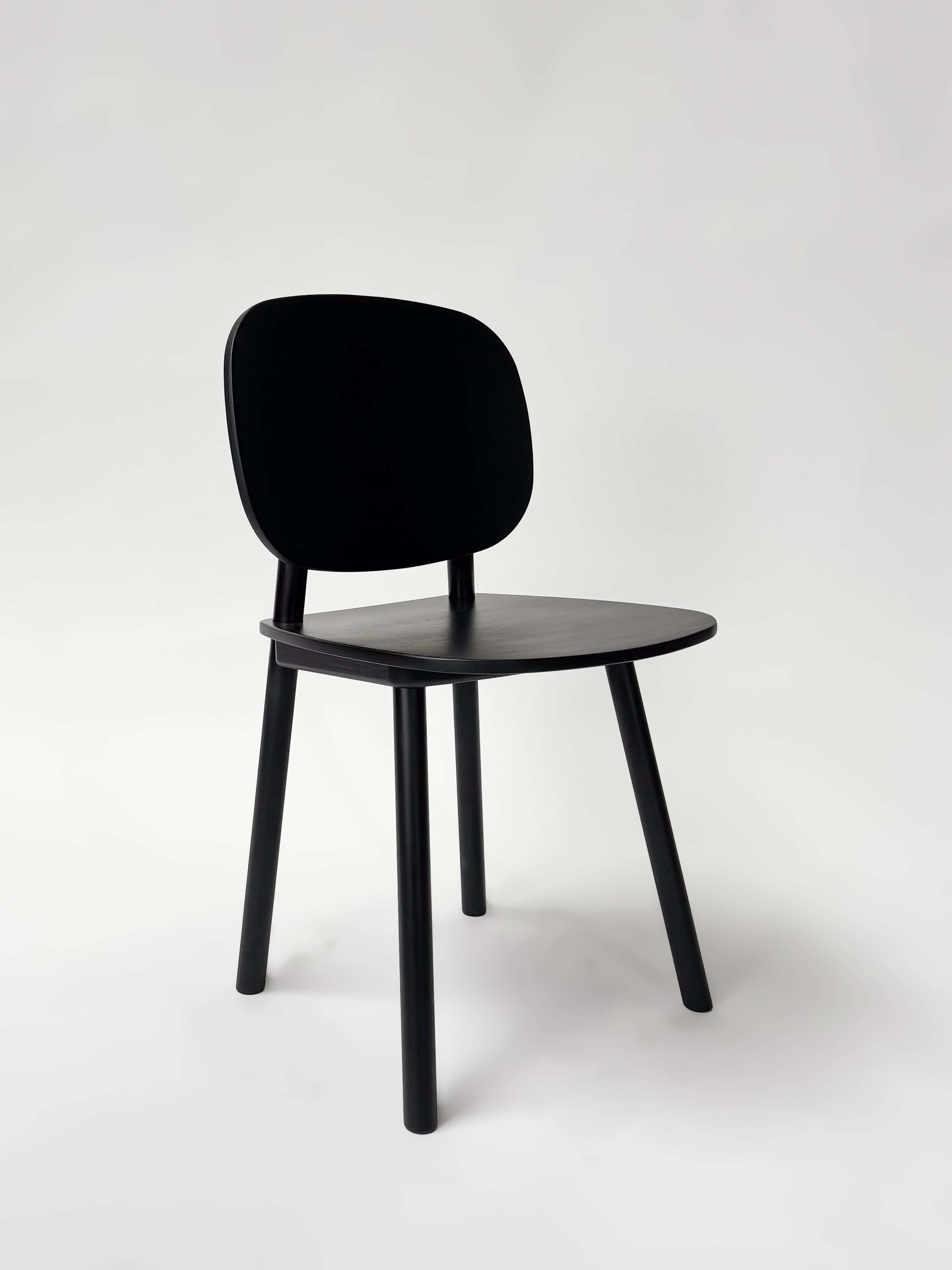 CRUSO Black Wooden Dining Chair product image