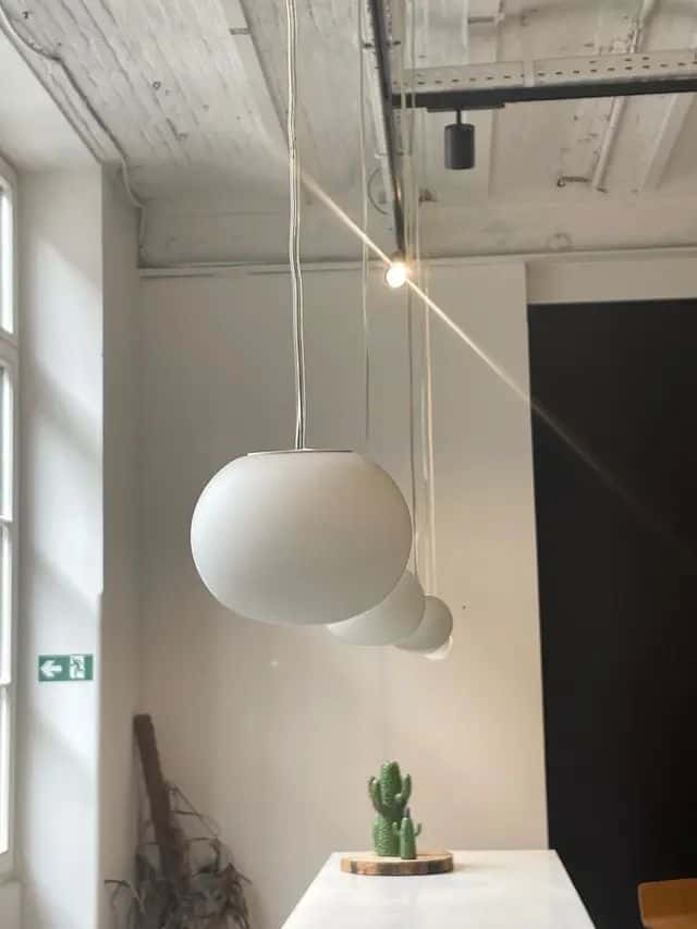 White Glass Lamp product image