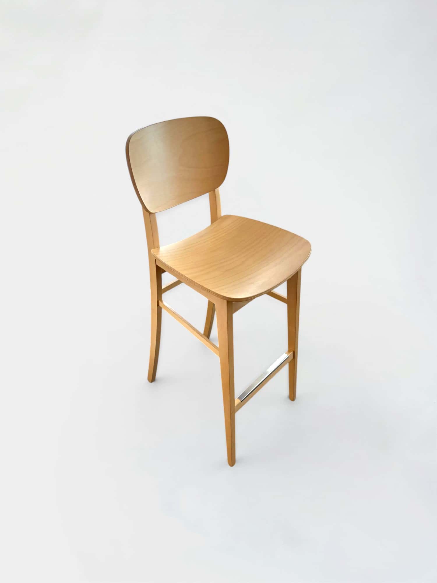 Zcreation Beige Tan Wood High Chair product image