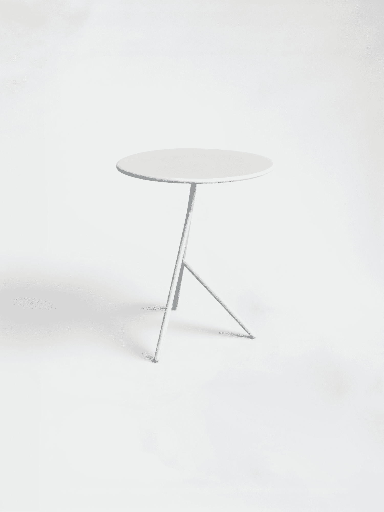 45cm White Metal Low Table product image