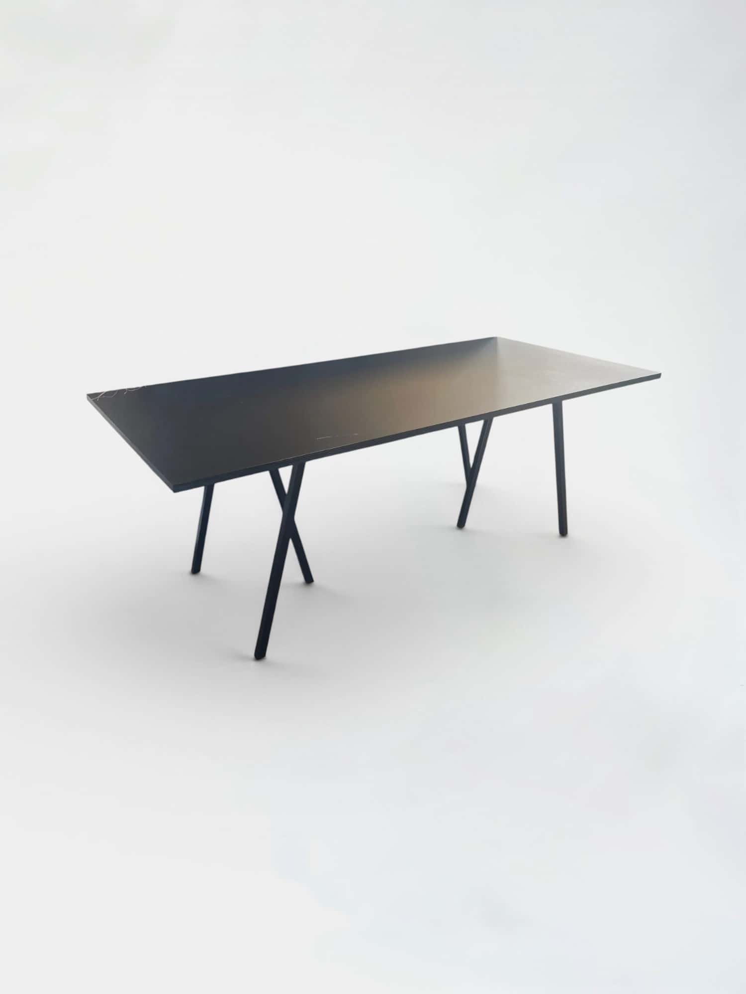 200cm Black Wood Meeting Table product image