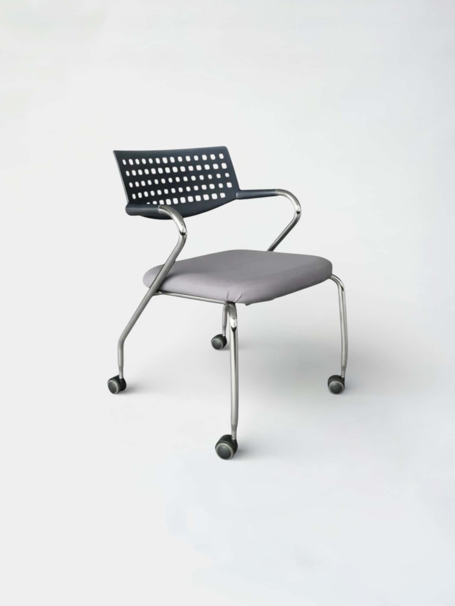 Vitra Visaroll dark grey with Black back design Antonio Citterio product image